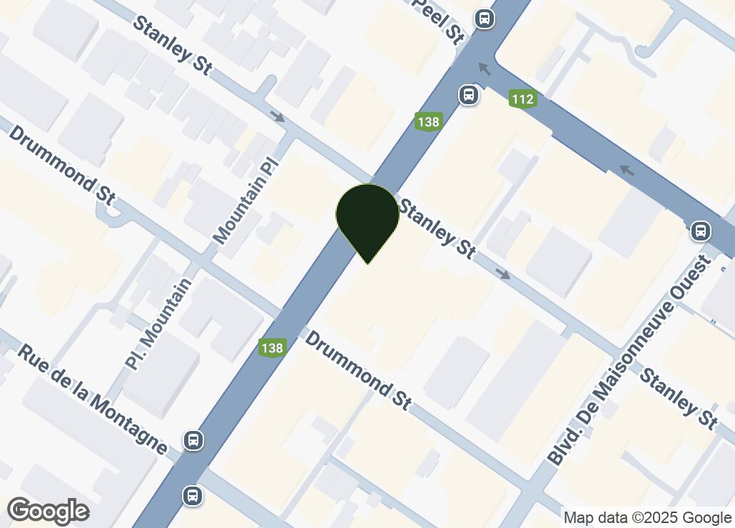 Map showing location at 45.5007313, -73.5773911