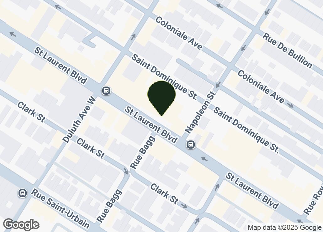 Map showing location at 45.5166541, -73.5783206