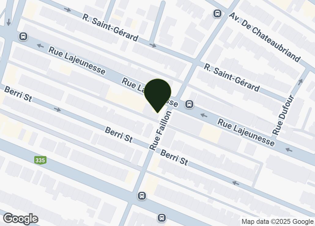 Map showing location at 45.5410574, -73.6197979