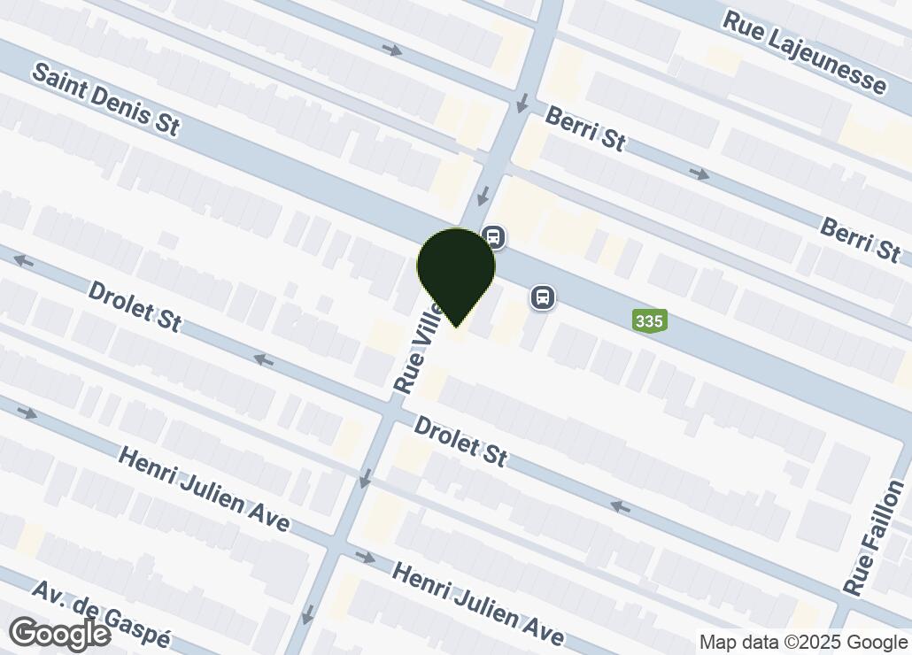 Map showing location at 45.5404455, -73.6230275