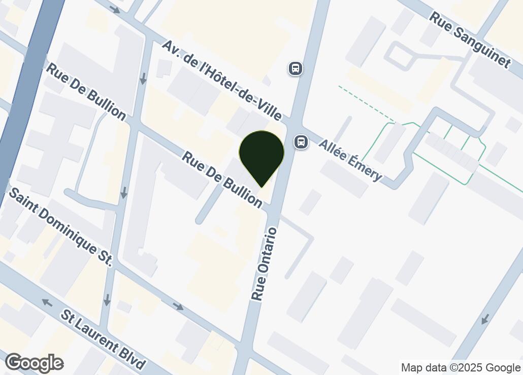 Map showing location at 45.512995, -73.5664074