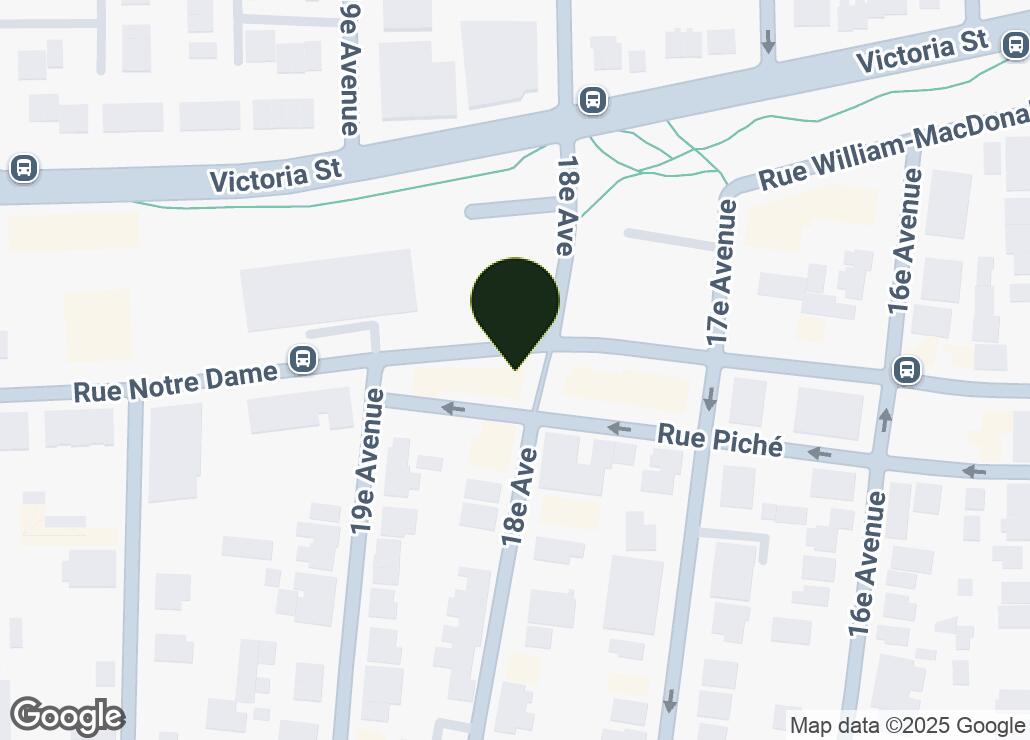 Map showing location at 45.4350414, -73.6803575