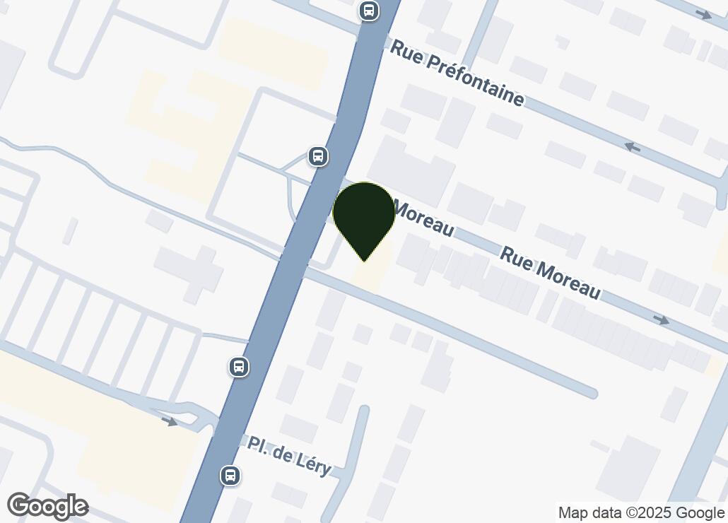 Map showing location at 45.541995, -73.5575845