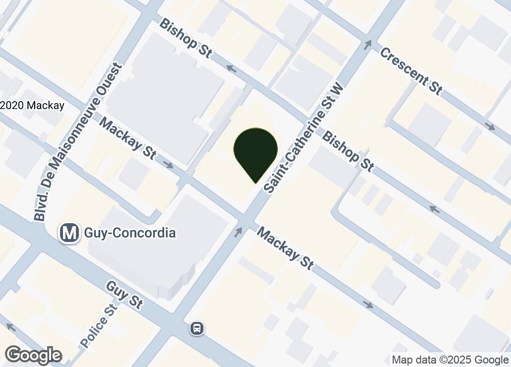 Map showing location at 45.4961261, -73.5769582