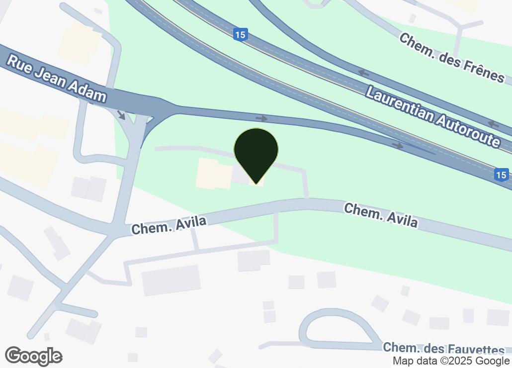 Map showing location at 45.8891018, -74.1440554