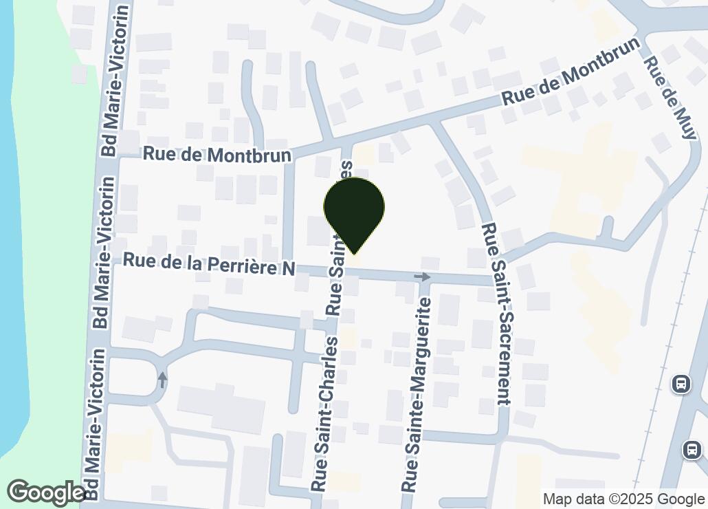 Map showing location at 45.6131288, -73.4544122