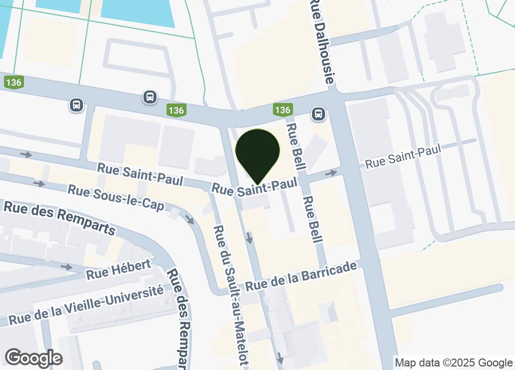 Map showing location at 46.8162856, -71.2032249