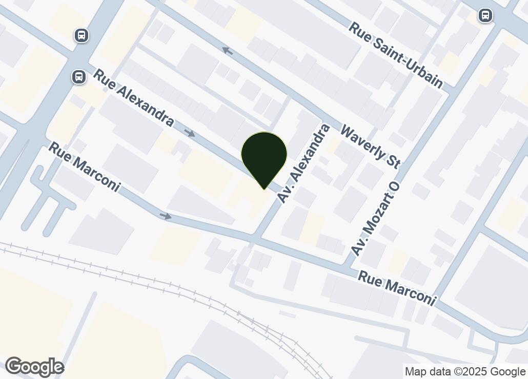 Map showing location at 45.5314631, -73.6184255