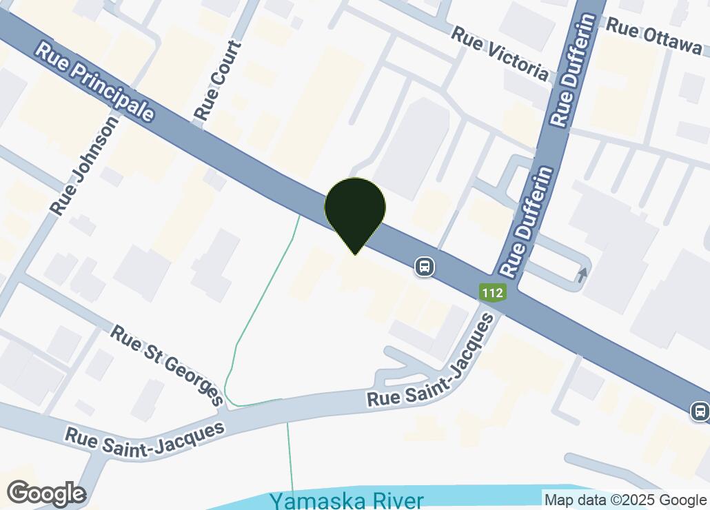 Map showing location at 45.3987256, -72.7241418