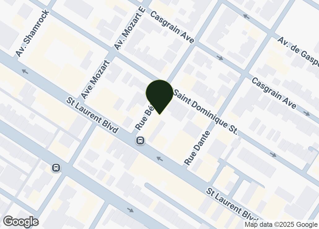 Map showing location at 45.533388, -73.614313