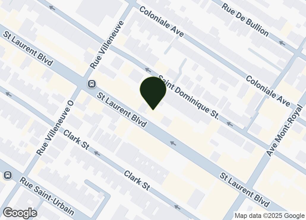 Map showing location at 45.5211284, -73.5880797