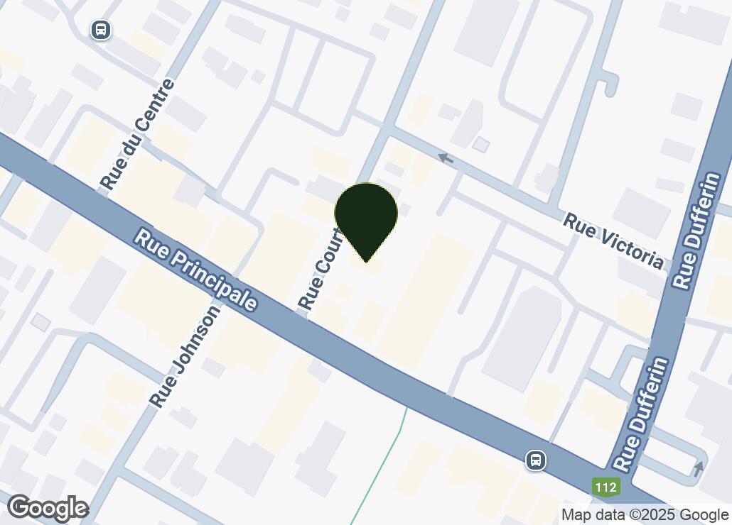 Map showing location at 45.3997138, -72.7248844