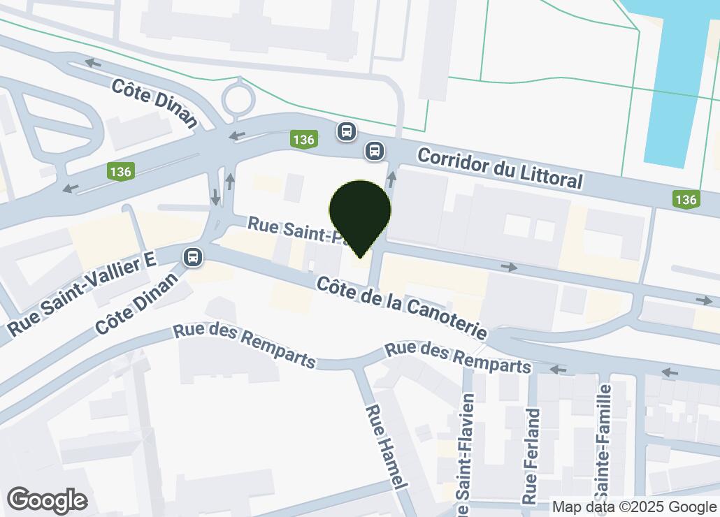 Map showing location at 46.8167411, -71.2084516