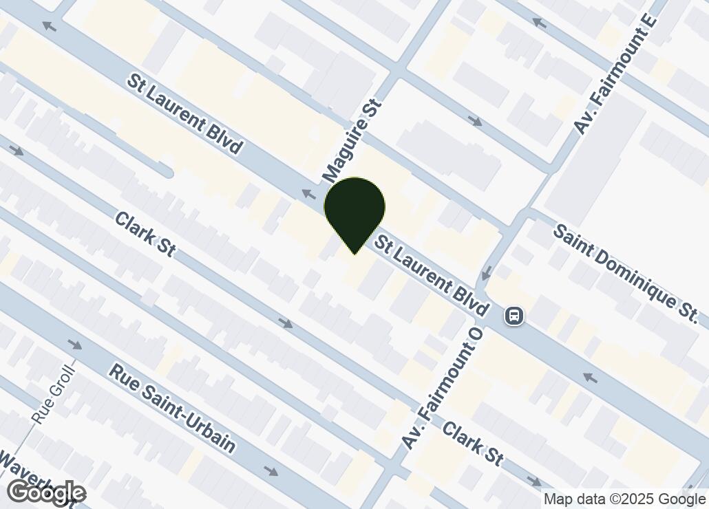 Map showing location at 45.5241503, -73.5956063