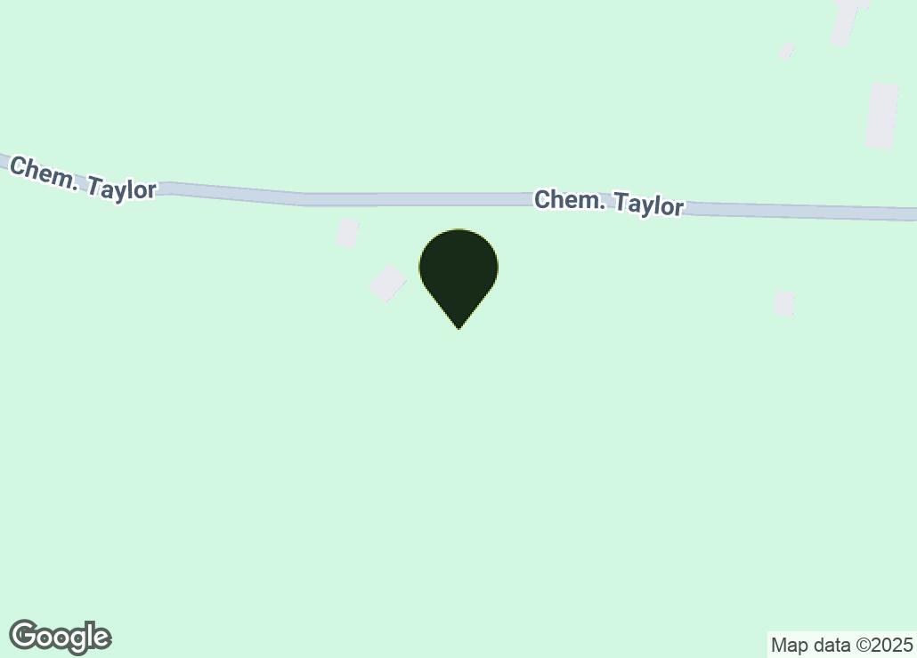 Map showing location at 45.2038934, -72.2390176