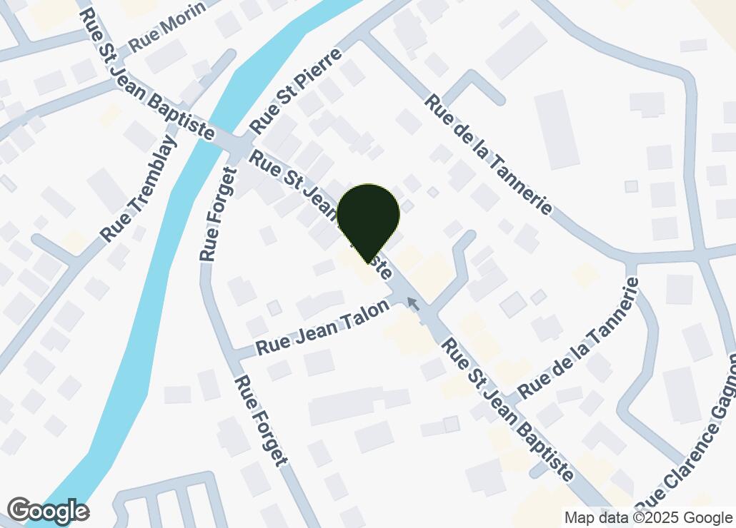 Map showing location at 47.4442257, -70.508946