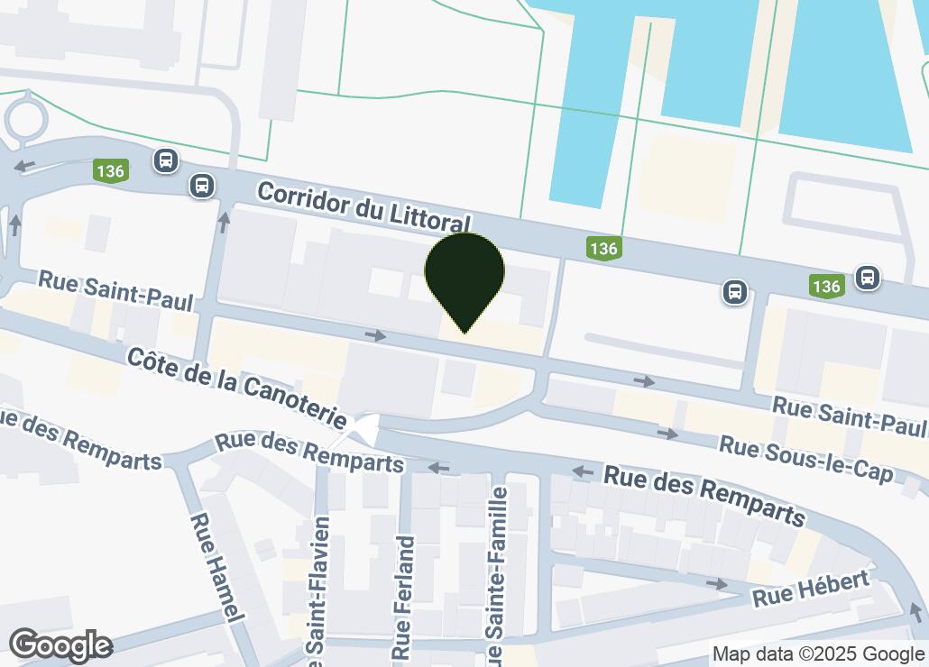 Map showing location at 46.8166986, -71.2067761