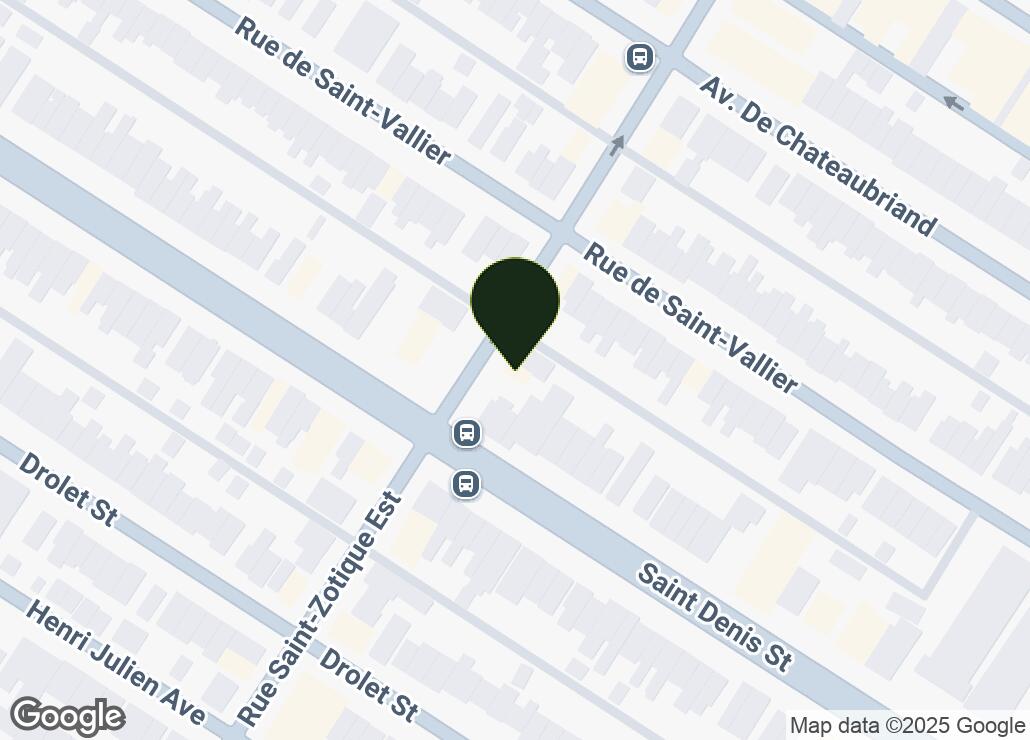 Map showing location at 45.535815, -73.6080259