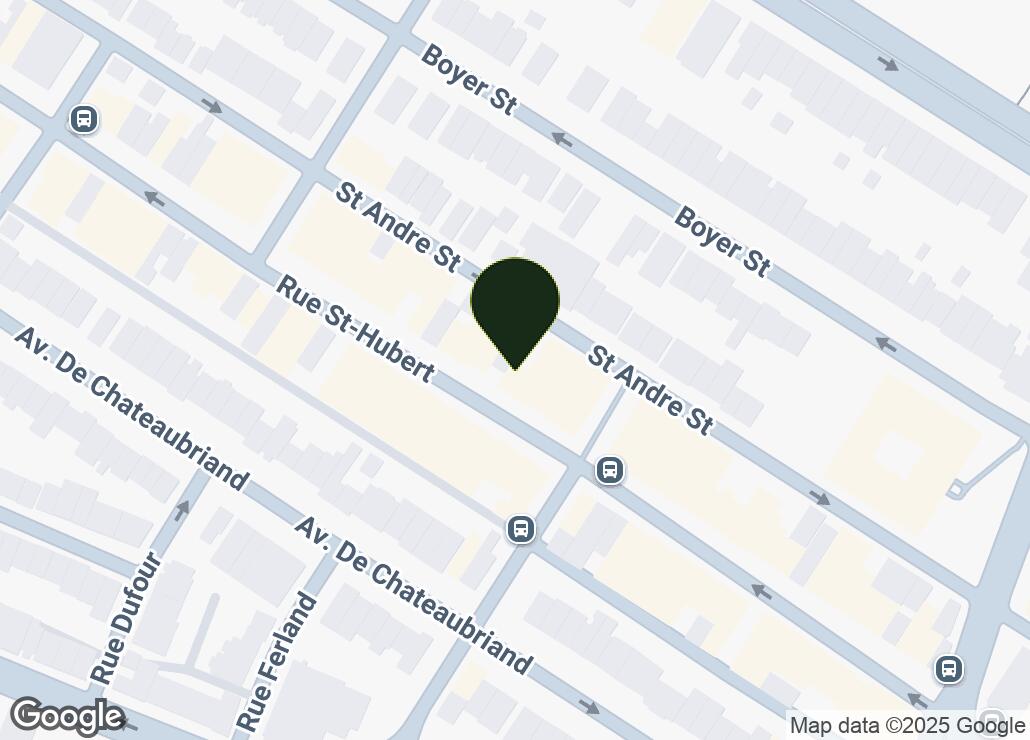 Map showing location at 45.5419599, -73.6155049