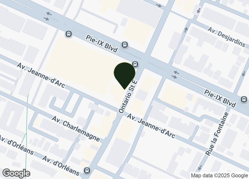 Map showing location at 45.5498555, -73.5416723