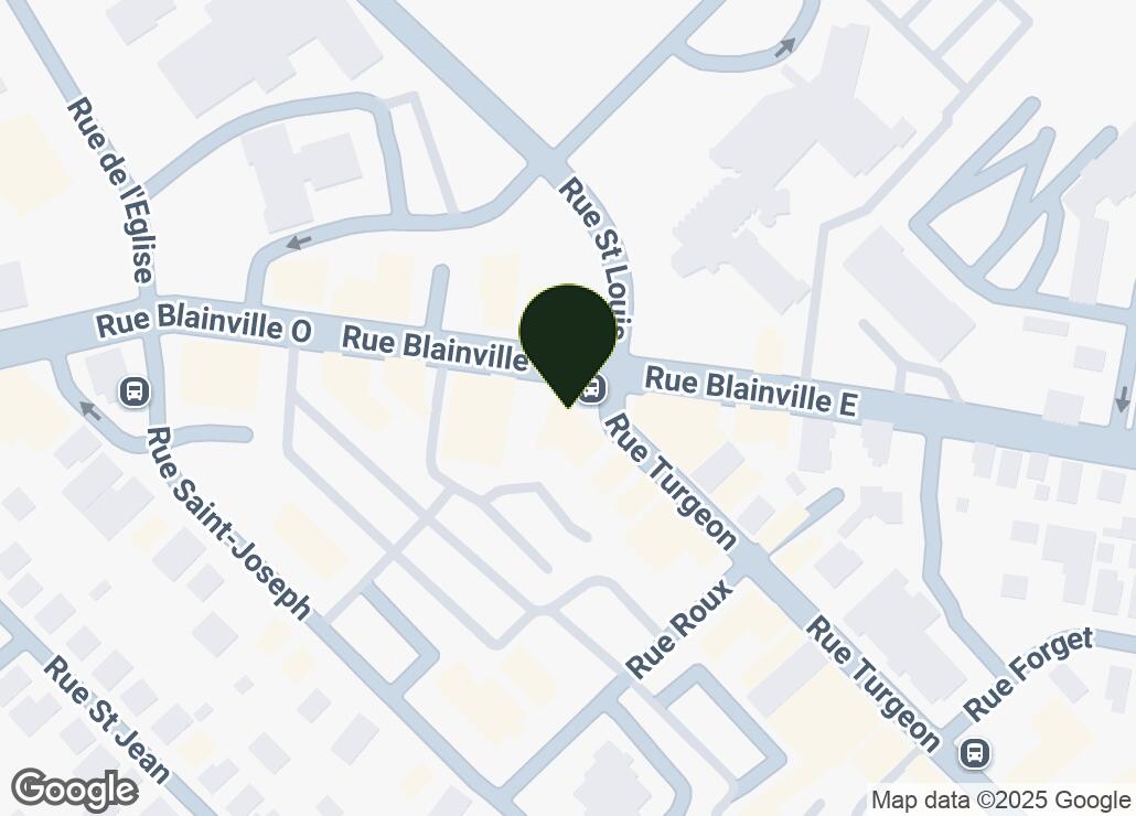 Map showing location at 45.6393679, -73.8418417