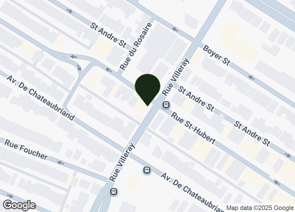 Map showing location at 45.5442207, -73.6211342