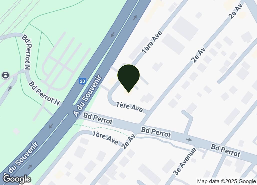 Map showing location at 45.3958138, -73.9612779